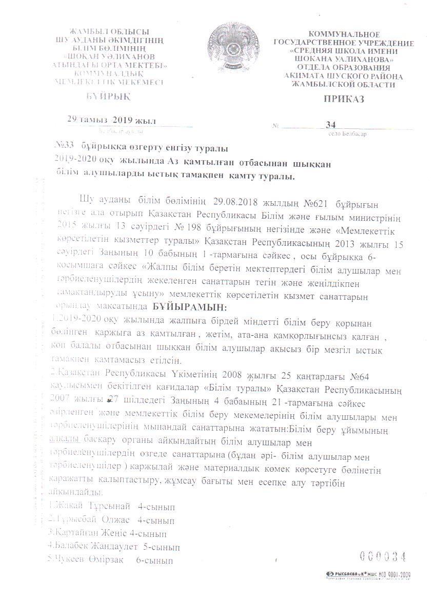 Ыстық тамақты ұйымдастыру туралы