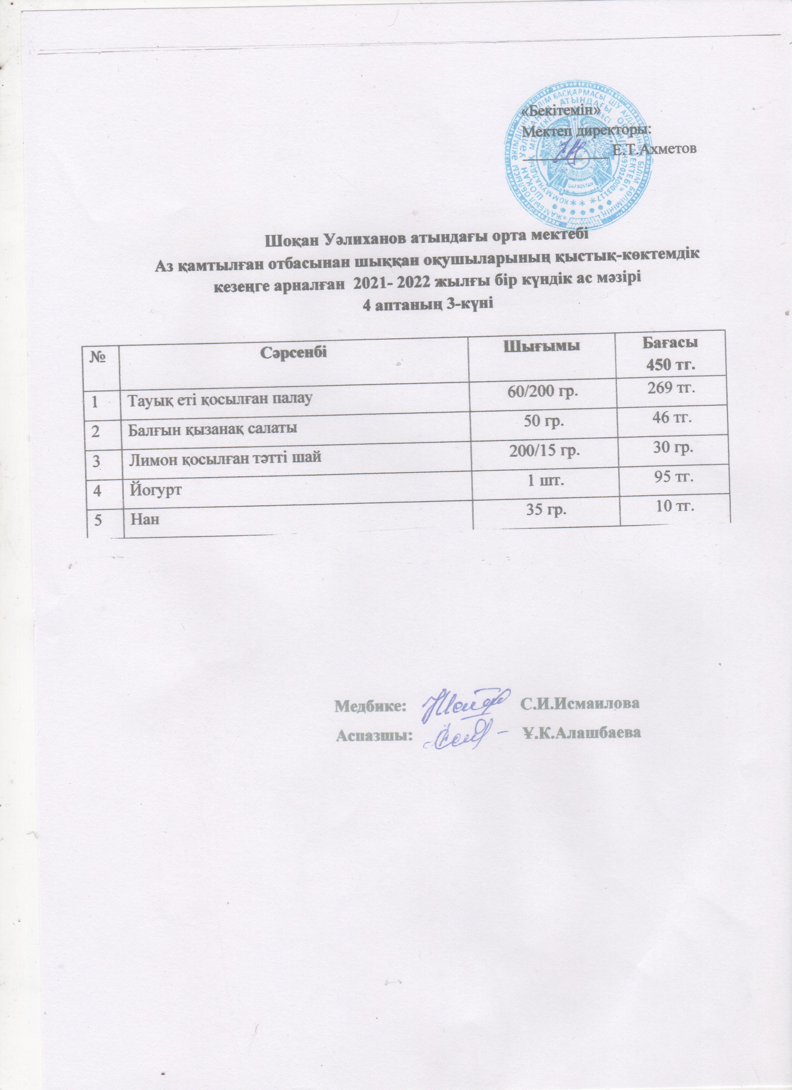 Ыстық тамақ бойынша  профилактикалық жұмыстар