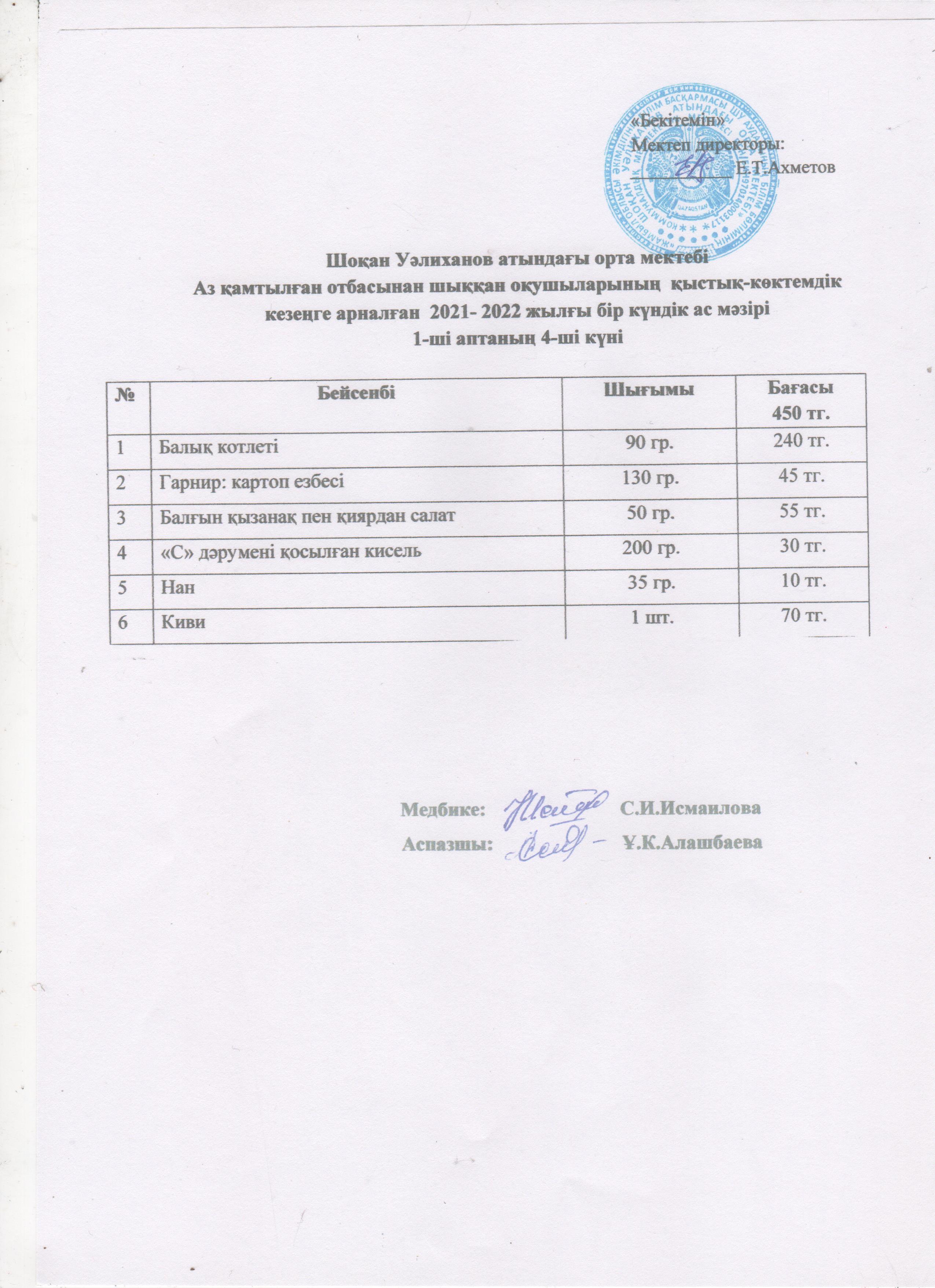 Ыстық тамақ бойынша  профилактикалық жұмыстар